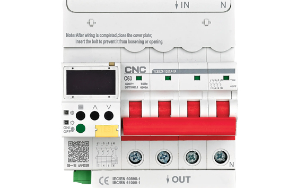 YCB9ZF-100AP Bộ ngắt mạch thông minh CNC