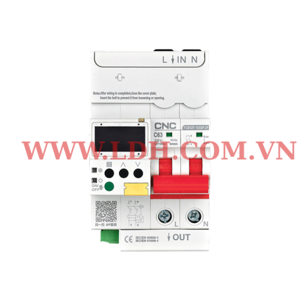 YCB9ZF-100AP Bộ ngắt mạch thông minh CNC